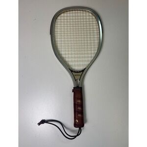 Winner's Choice Aluminum Racquetball Racket Silver with 4 3/8 Leather Grip VTG